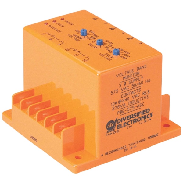 PBE Series True RMS 3-Phase Sequence Voltage Band Monitor Relay